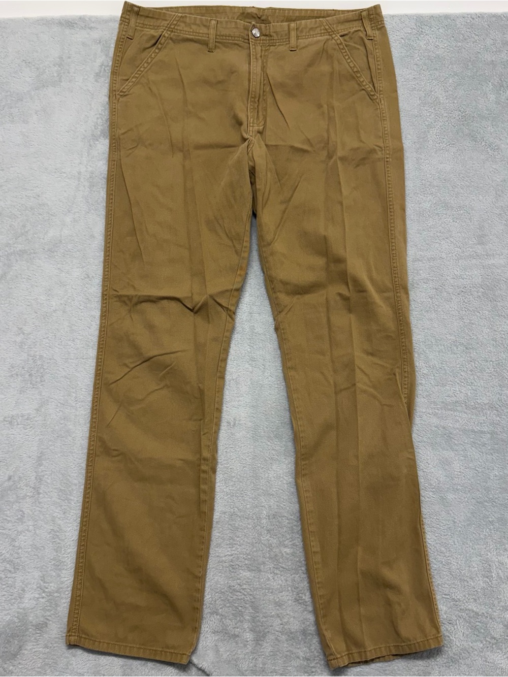 Topo Designs Canvas Pants Mens 36x33 Long Cotton Stretch Brown Gorpcore